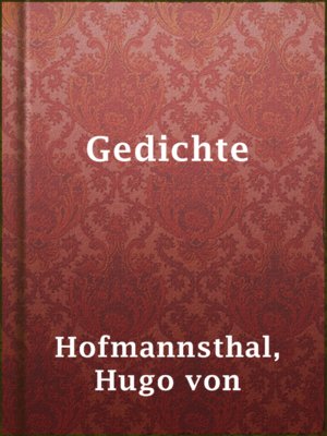 cover image of Gedichte